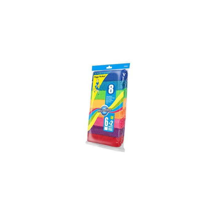 Peggy Perfect Lavettes multi-usage microfibre, paquet de 8