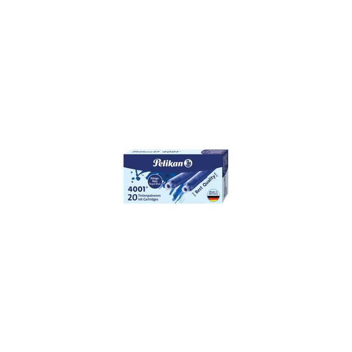 Pelikan Cartouche d'encre 4001 TP/20, bleu royal