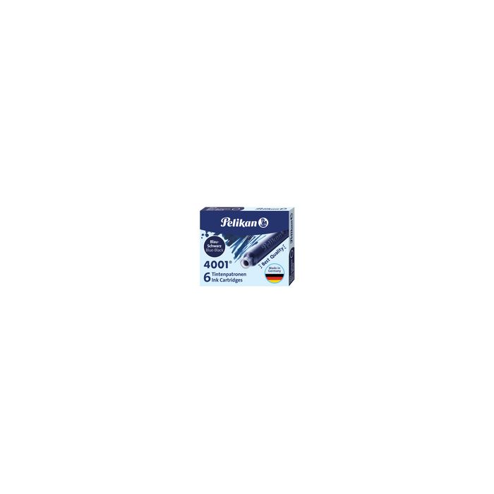 Pelikan Cartouches d'encre 4001 TP/6, bleu-noir