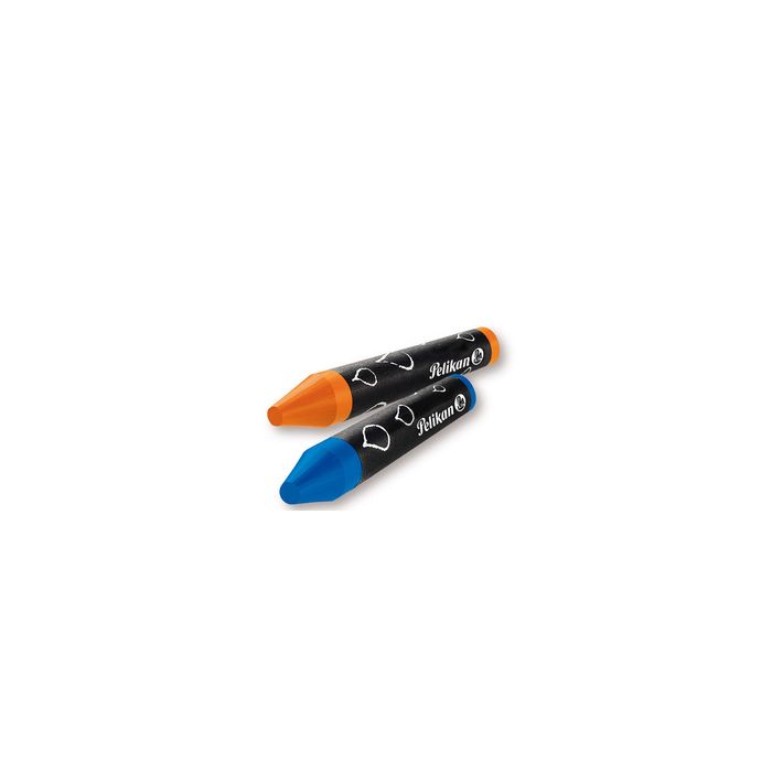Pelikan Crayons de cire épais 666/8WL, rond, soluble dans l'