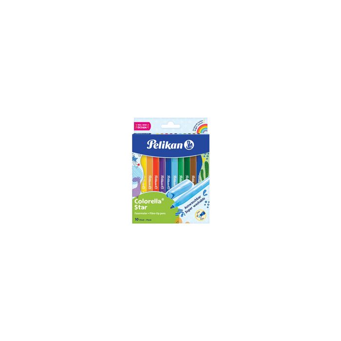 Pelikan Feutre colorella star, étui carton de 10
