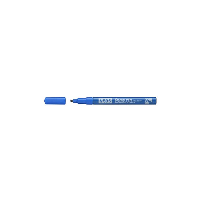 Pentel Marqueur permanent N50S, pointe ogive fine, bleu