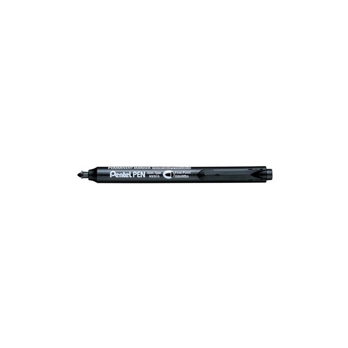 Pentel Marqueur permanent NXS15, rétractable, noir