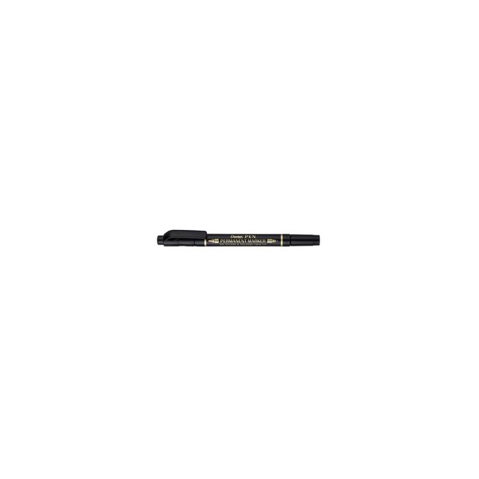 Pentel Marqueur permanent Pen, double pointe, noir
