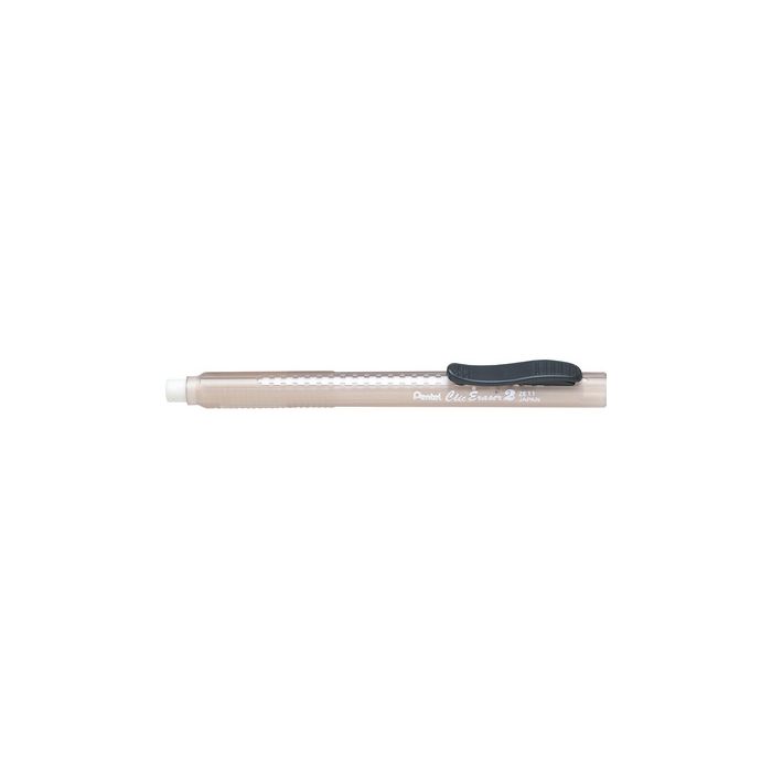 Pentel Stylo-gomme ClicEraser2 ZE11T, noir-transparent