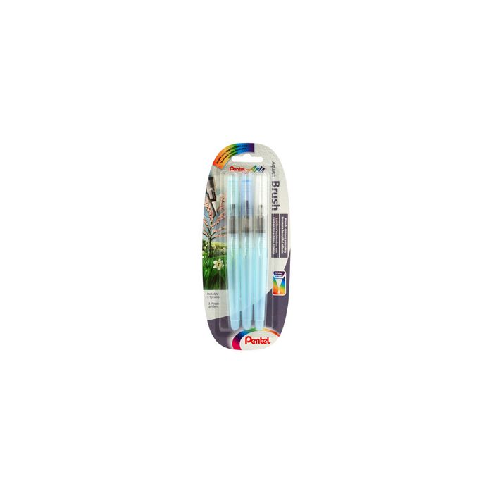 PentelArts Aquash Stylo pinceau, contenu: 7 ml, kit de 3