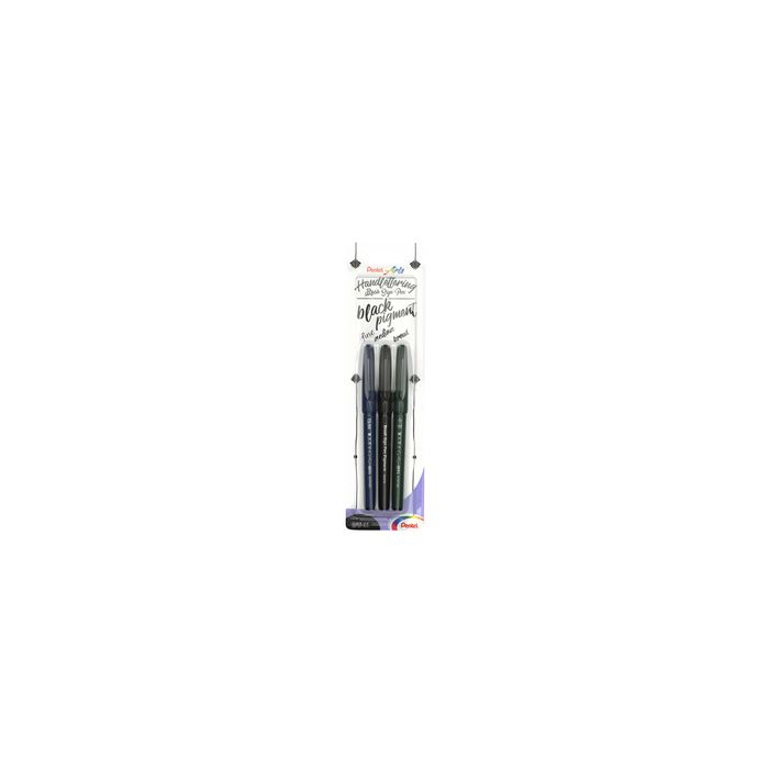 PentelArts Stylo de calligraphie Sign Pen Brush, noir