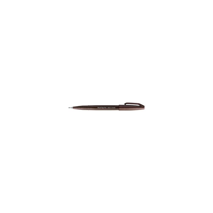 PentelArts Stylo feutre Brush Sign Pen SES15, marron foncé
