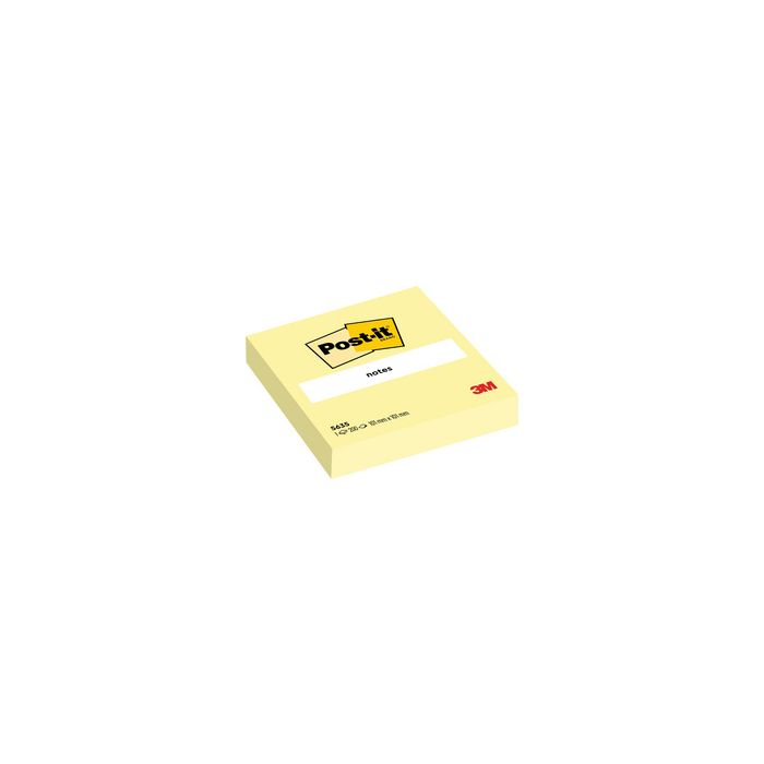 Post-it Bloc-note adhésif XL, 101 x 101 mm, jaune