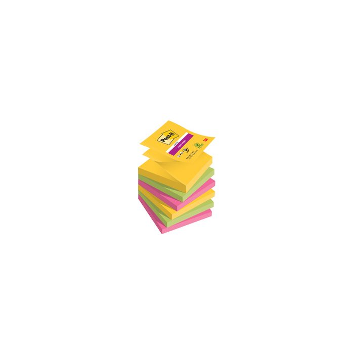 Post-it Bloc-note adhésif super sticky z-notes, 76 x 76 mm