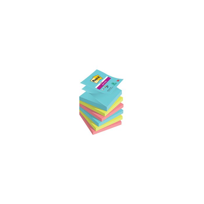 Post-it Bloc-note adhésif super sticky z-notes, 76 x 76 mm