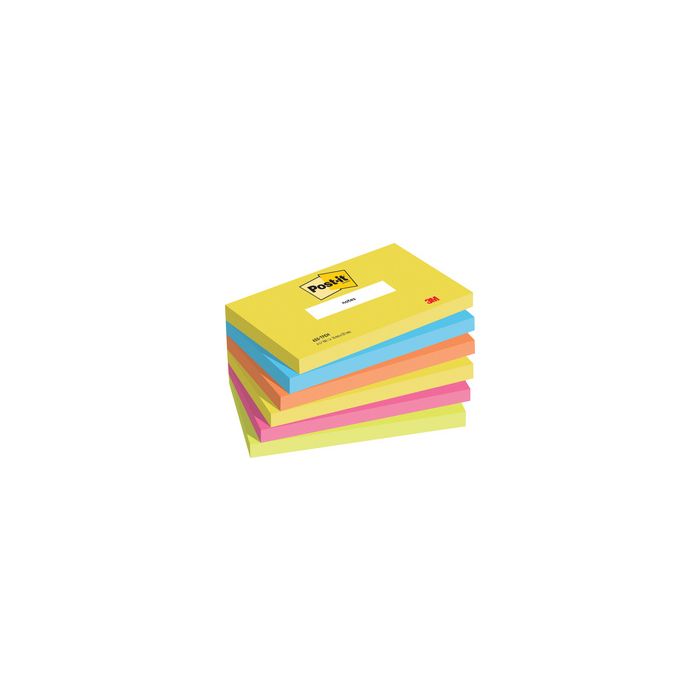 Post-it Bloc-note adhésif, 127 x 76 mm, Energetic Collection