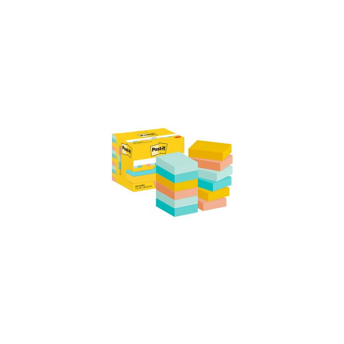 Post-it Bloc-note adhésif, 51 x 38 mm, Beachside Collection