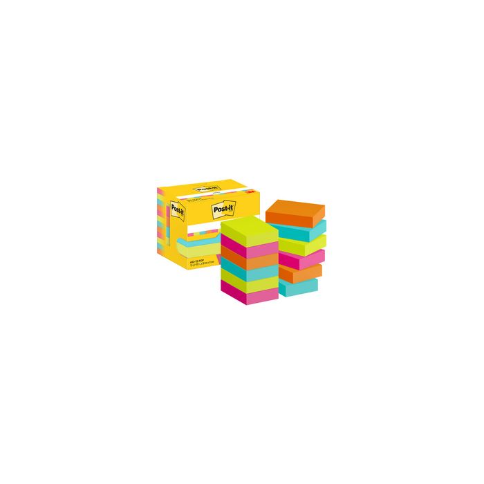 Post-it Bloc-note adhésif, 51 x 38 mm, Poptimistic