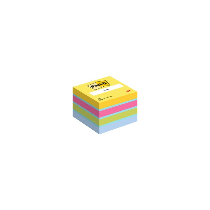Post-it Bloc-note cube notes mini, 51x51 mm, couleurs ultra