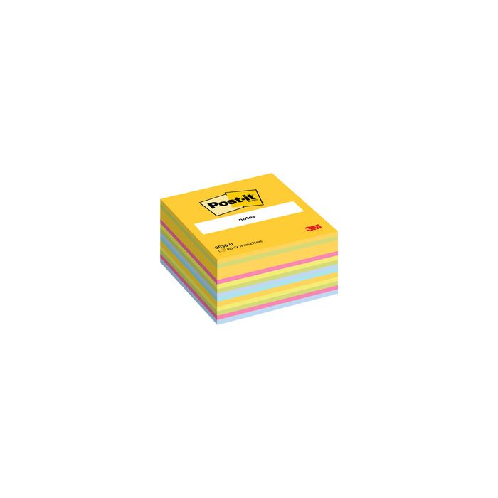 Post-it Bloc-note cube notes, 76 x 76 mm, couleurs ultra