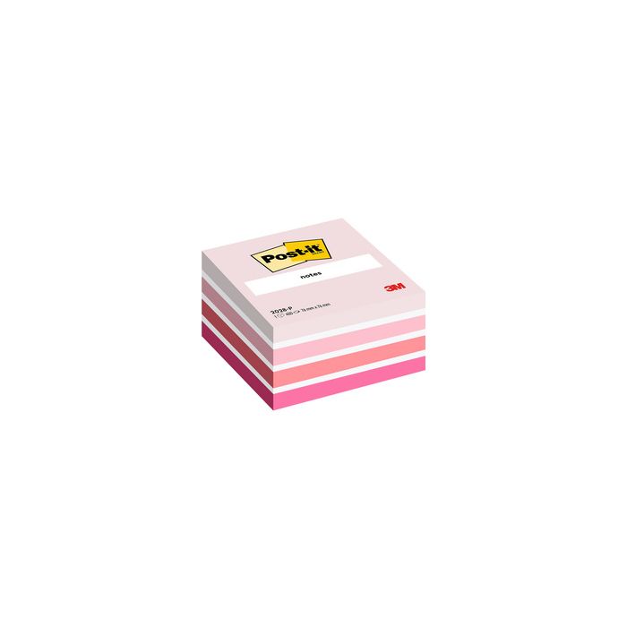 Post-it Bloc-note cube notes, 76 x 76 mm, pink