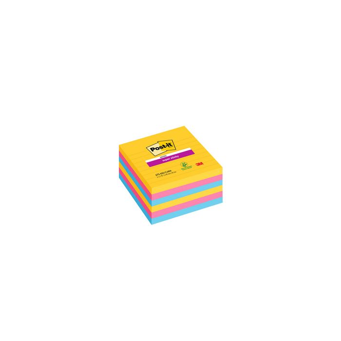 Post-it Bloc note super sticky notes, 101 x 101 mm, ligné