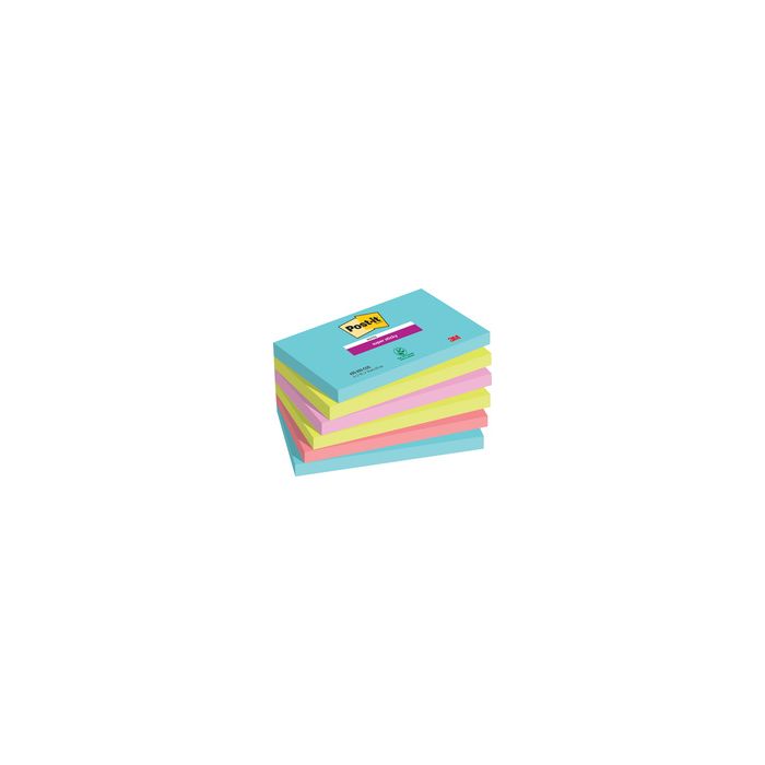 Post-it Bloc-note super sticky notes, 127 x 76 mm, Cosmic