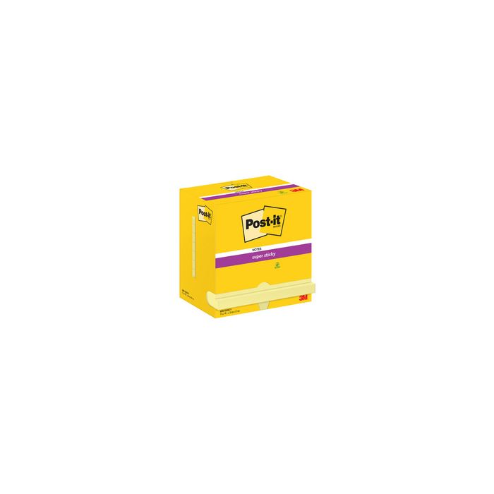 Post-it Bloc-note super sticky notes, 127 x 76 mm, jaune