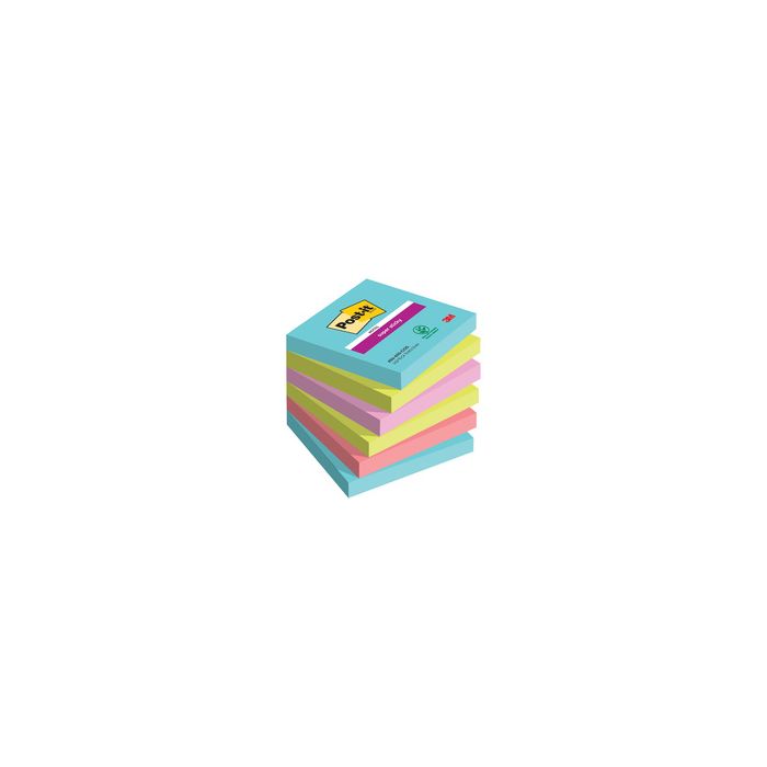 Post-it Bloc-note super sticky notes, 76 x 76 mm, Cosmic