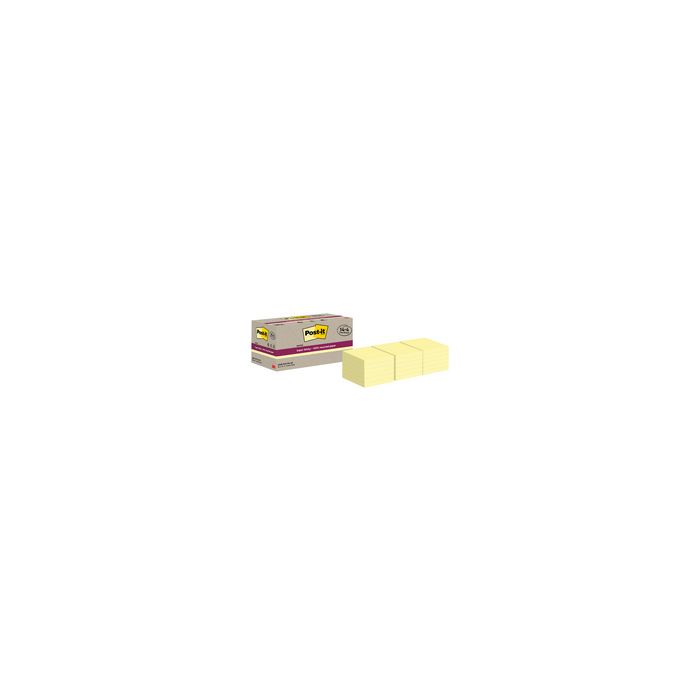Post-it Bloc-notes super sticky Recycling Notes, jaune
