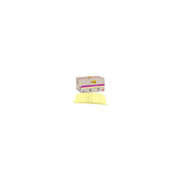 Post-it Bloc-notes super sticky Recycling Notes, jaune