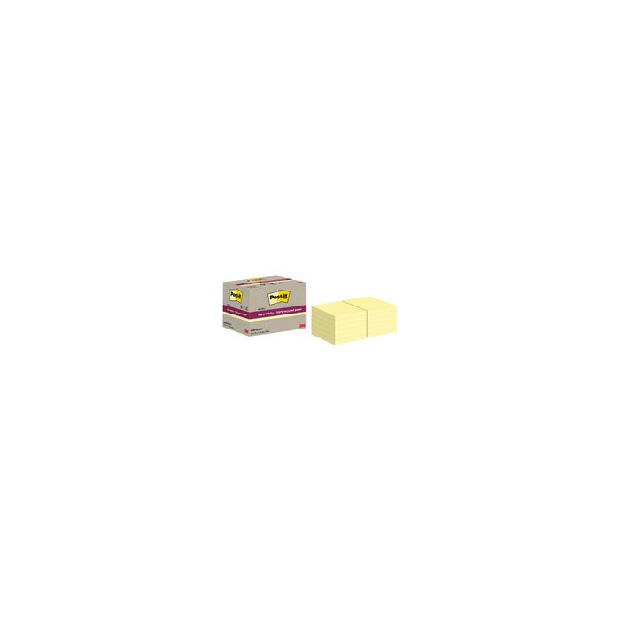 Post-it Bloc-notes super sticky Recycling notes, jaune