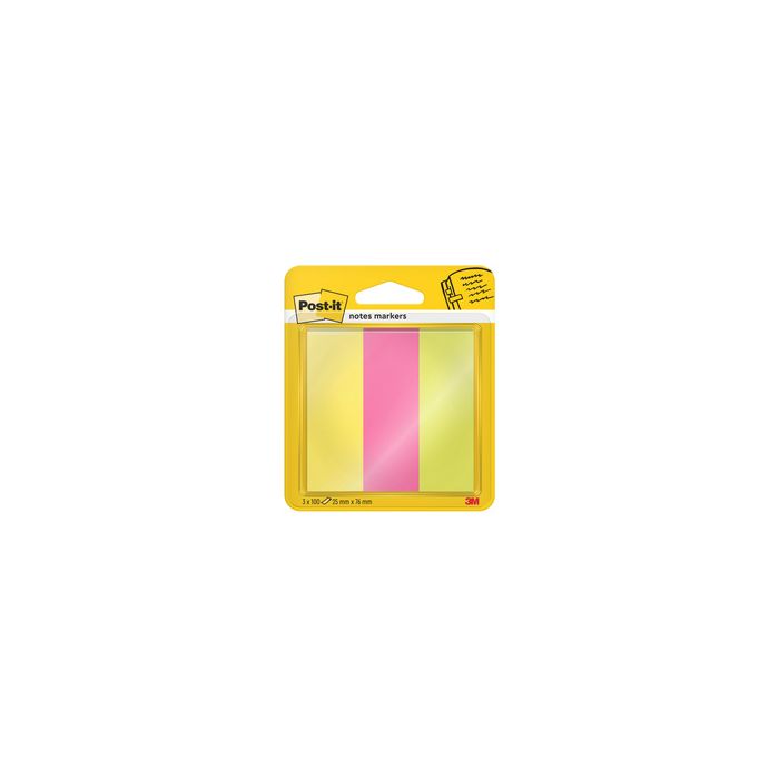 Post-it Marque-page Page Marker, papier, large, fluo