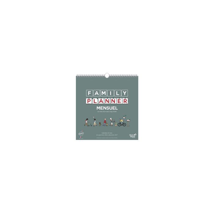 QUO VADIS Calendrier FAMILY PLANNER MENSUEL, 2026/2027