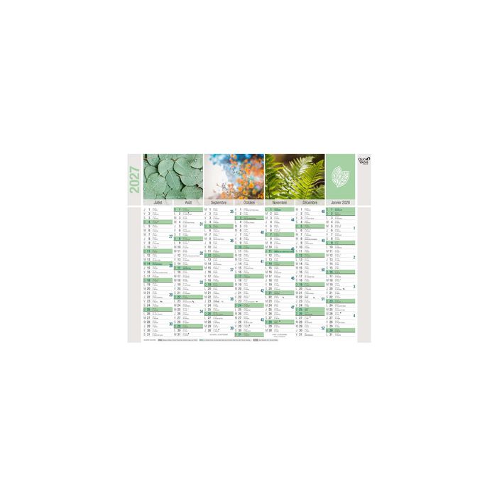QUO VADIS Calendrier mural "Equology", 550 x 405 mm, 2027