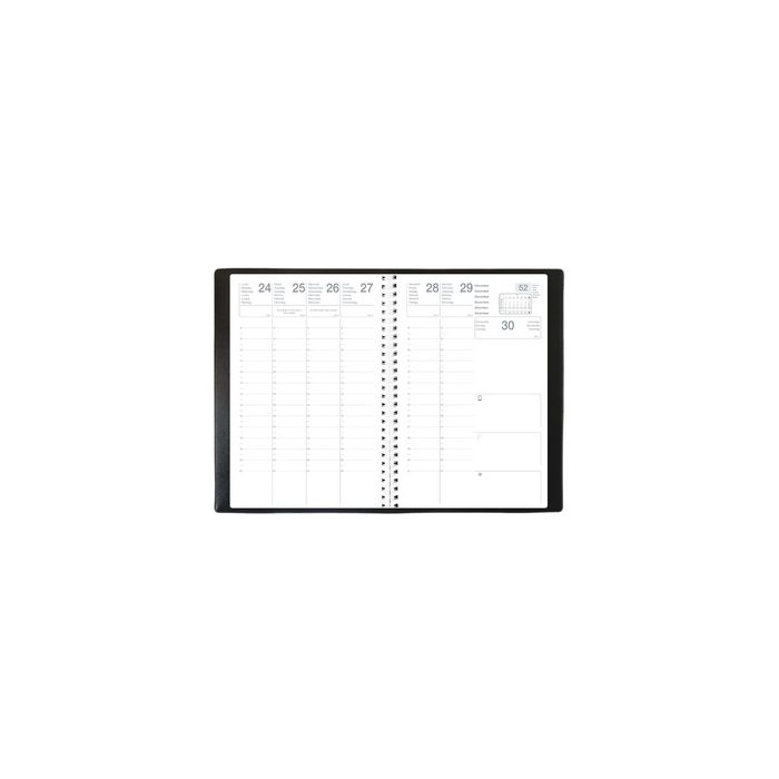 QUO VADIS EXDI Agenda "OLYMPE S", 160 x 240 mm, 2027, noir