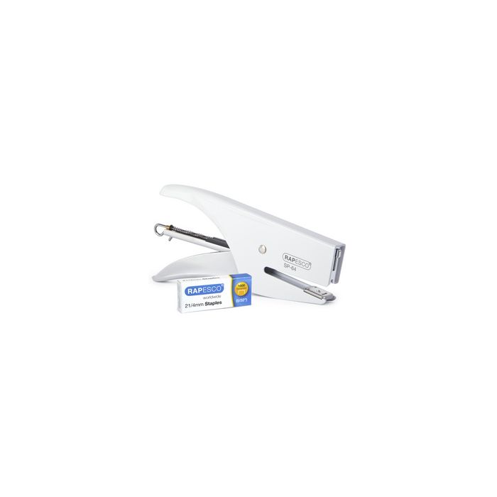 RAPESCO Pince agrafeuse SP-64 (6/4 & 21/4 mm) chrome/blanc
