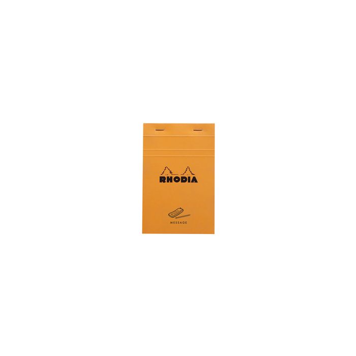 RHODIA Bloc No.140 "MESSAGE", 110 x 170 mm, orange
