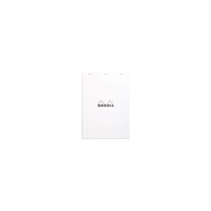 RHODIA Bloc agrafé No. 18, format A4, quadrillé 5x5, blanc