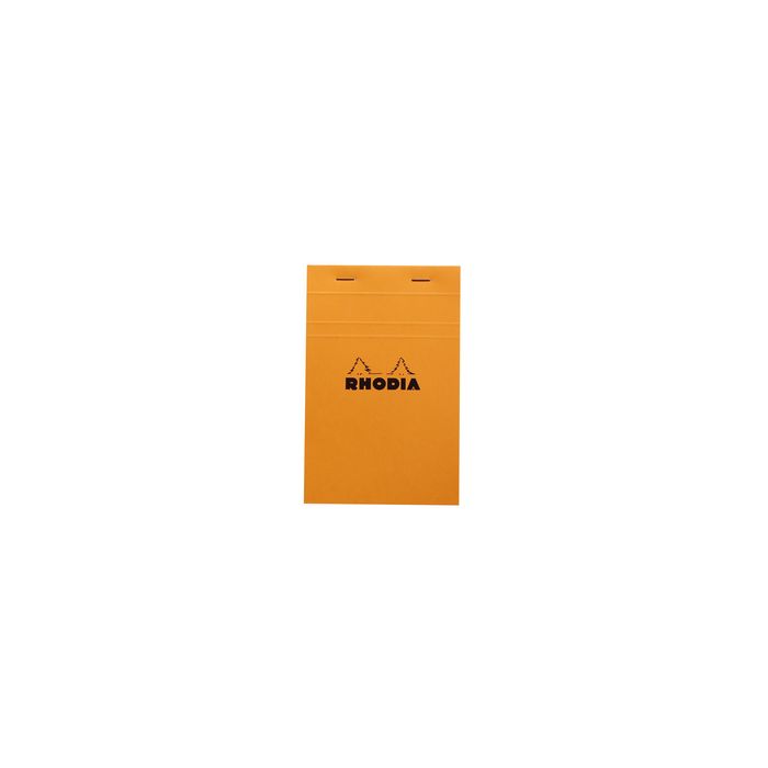 RHODIA Bloc agrafé No.14, 110 x 170 mm, quadrillé 5x5 orange