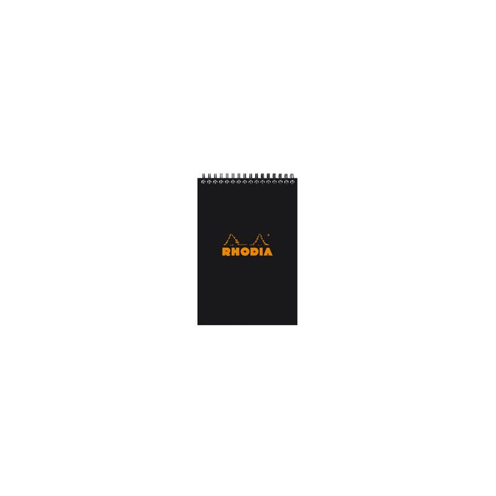 RHODIA Bloc spiralé No. 16, format A5, pointillé dot, noir