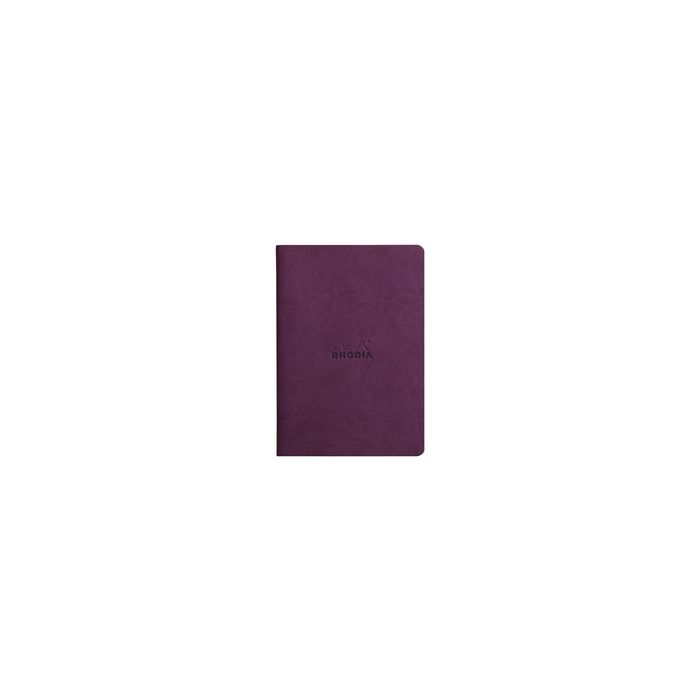 RHODIA Carnet piqûre textile RHODIARAMA, A5, ligné, violet