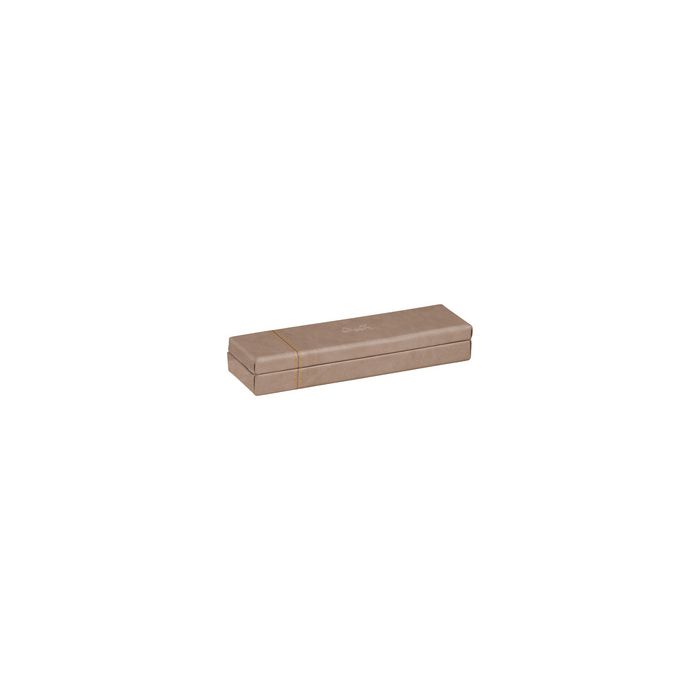 RHODIA Plumier, en simili cuir, taupe