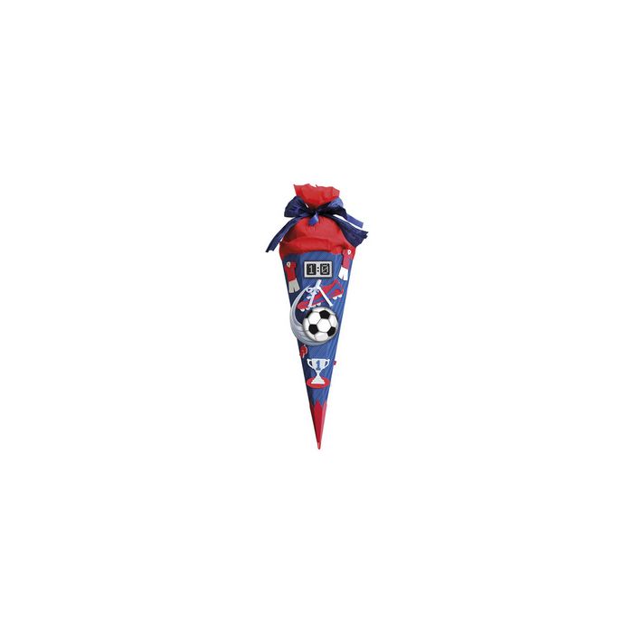 ROTH Schultüten-Bastelset "Soccer blau/weiß", 6-eckig, 680mm