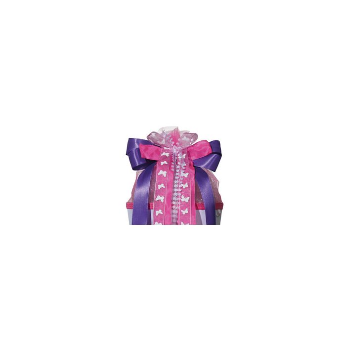 ROTH Schultütenschleife "Purple Rain", lila/pink