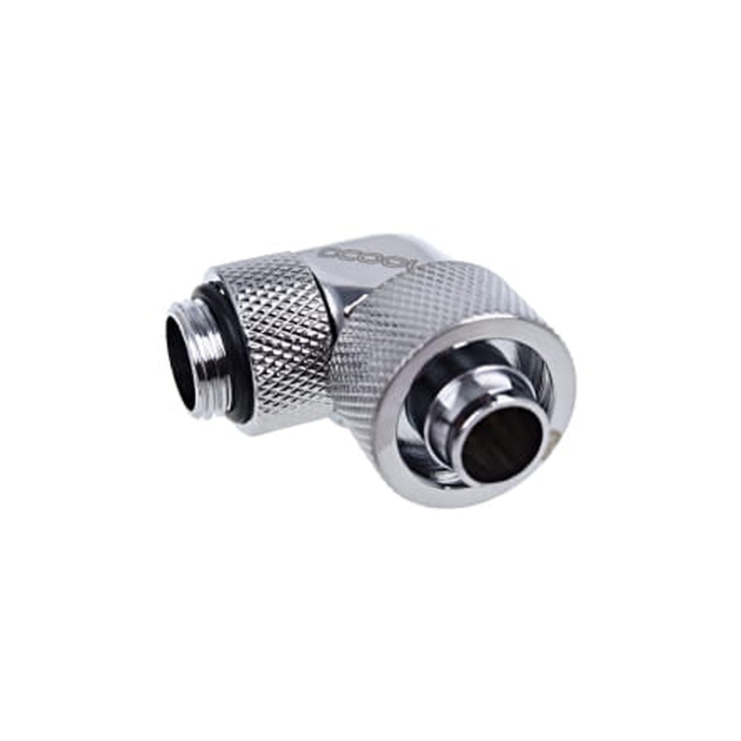 Raccord rotatif coudé à compression pour Tube Ø16mm - G1/4 Alphacool Eiszapfen (Argent)