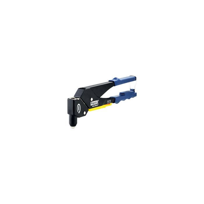 Rapid Pince à riveter RP60 Multi, tête pivotante, bleu/jaune