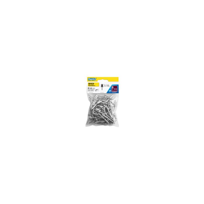 Rapid Rivet aveugle standard, 4,8 x 16 mm, en aluminium