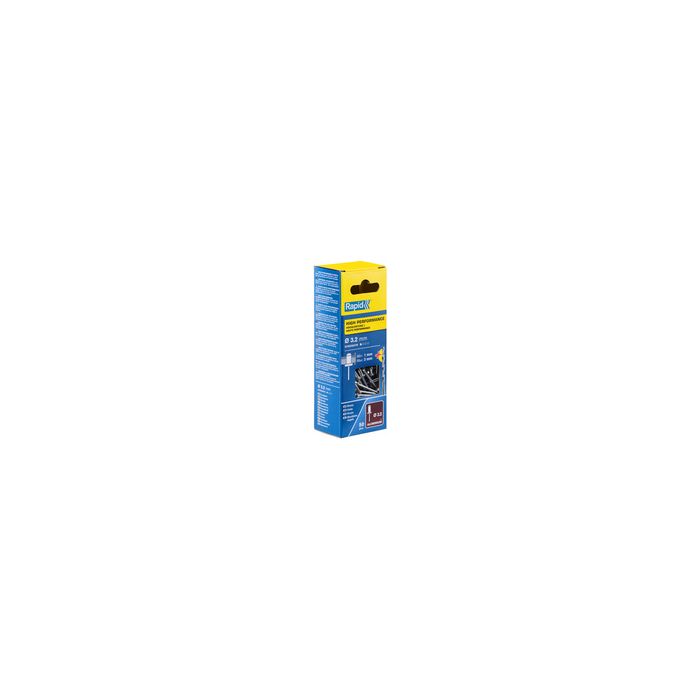 Rapid Rivet aveugle universel, 3,2 x 6 mm, en aluminium