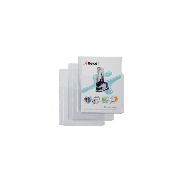 Rexel Pochette perforée avec poche à soufflet, A4, PVC