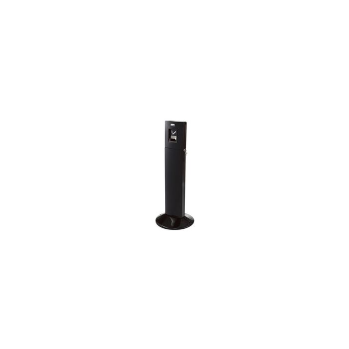 Rubbermaid Cendrier Metropolitain Smokers' Station, noir