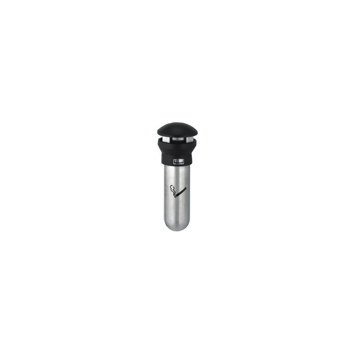 Rubbermaid Cendrier mural Infinity, rond, argent / noir