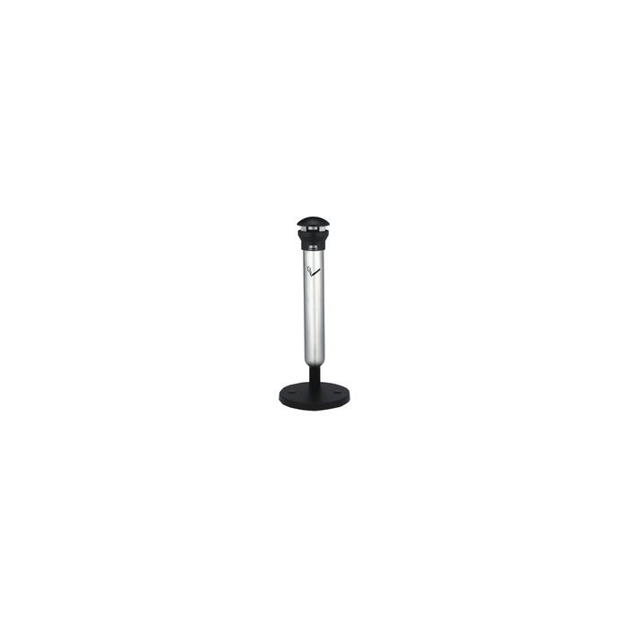 Rubbermaid Cendrier sur base Infinity, rond, argent / noir