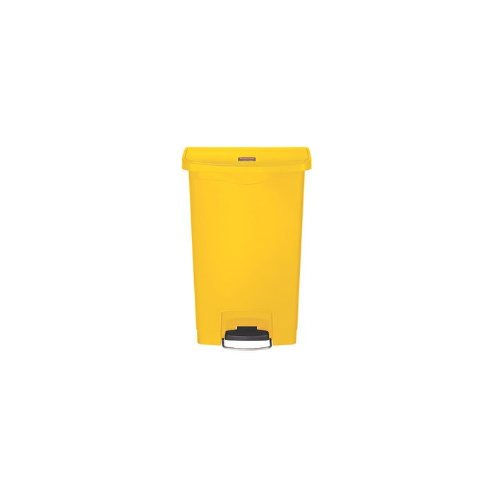 Rubbermaid Collecteur à pédale Slim Jim, 50 litres, jaune